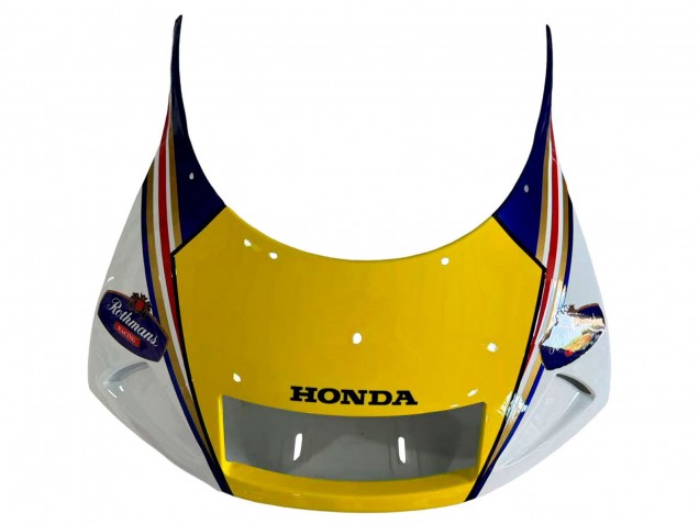 Mejores Carenados Moto Honda NSR250 1994-1996 - Blanco Azul Amarillo Oro Rothmans