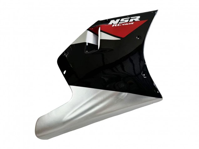 Mejores Carenados Moto Honda NSR250R 1988-1989 - Plata Rojo Negro Brillante
