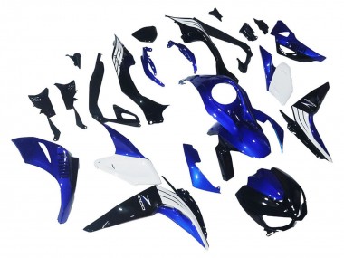 Mejores Carenados Moto Kawasaki Z1000 2014-2019 - Blanco Azul Negro