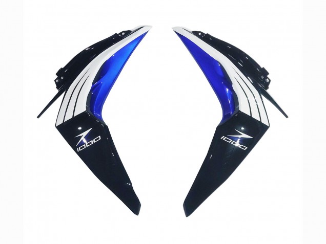 Mejores Carenados Moto Kawasaki Z1000 2014-2019 - Blanco Azul Negro