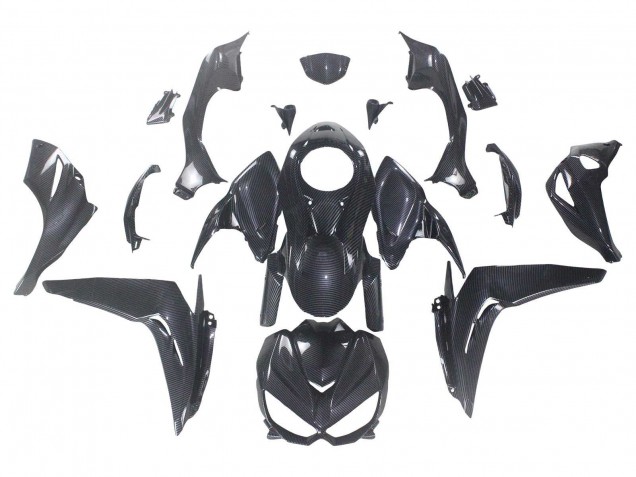 Mejores Carenados Moto Kawasaki Z1000 2014-2019 - Negro FibraCarbono