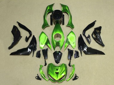 Mejores Carenados Moto Kawasaki Z1000 2014-2019 - Verde Negro Brillante