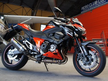 Mejores Carenados Moto Kawasaki Z1000 2014-2019 - Rojo Blanco Naranja Negro