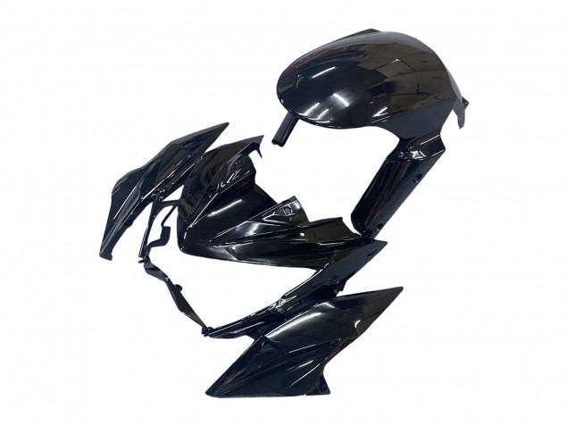 Mejores Carenados Moto Kawasaki Z800 2013-2018 - Negro Brillante Rojo