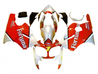 Mejores Carenados Moto Kawasaki ZX12R 2000-2001 - Plata Rojo Fortuna Motul 7