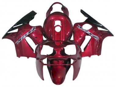 Mejores Carenados Moto Kawasaki ZX12R 2002-2006 - Rojo Caramelo Negro