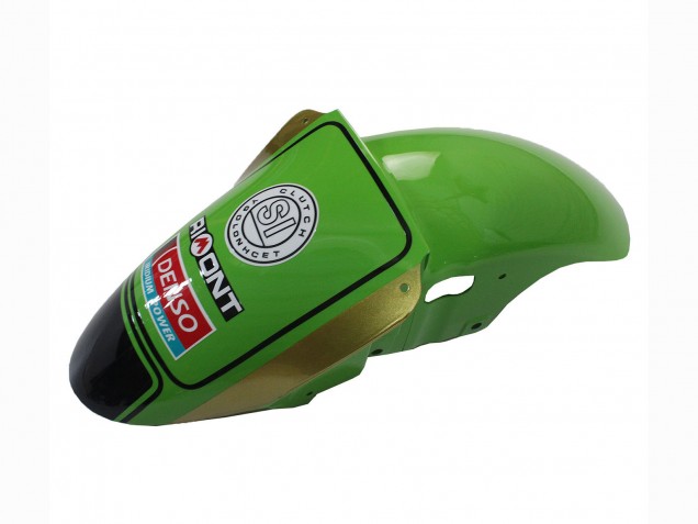 Mejores Carenados Moto Kawasaki ZX9R 2000-2001 - Verde Negro Playboy DENSO
