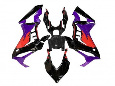 Mejores Carenados Moto Honda CBR650R 2019-2020 - Púrpura Rojo Negro Brillante