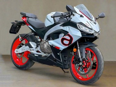 Mejores Carenados Moto Aprilia RS457 2024-2025 - Blanco Negro Rojo