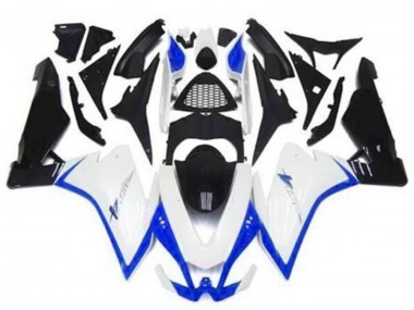 Mejores Carenados Moto Aprilia RSV4 1000 2009-2015 - Blanco Azul Negro