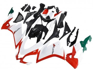 Mejores Carenados ABS Aprilia RSV4 1000 2009-2015 - Blanco Rojo Negro Verde