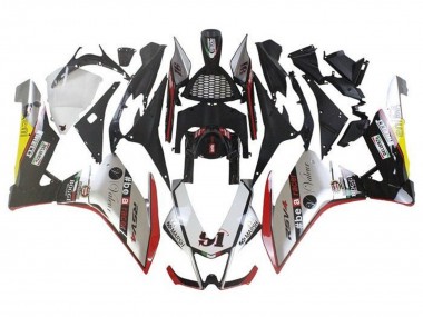 Mejores Carenados Moto Aprilia RSV4 1000 2009-2015 - Plata Rojo Verde Amarillo Faro
