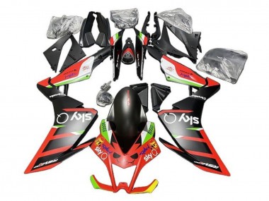 Mejores Carenados Moto Aprilia RSV4 1000 2009-2015 - Negro Mate Rojo Verde Blanco