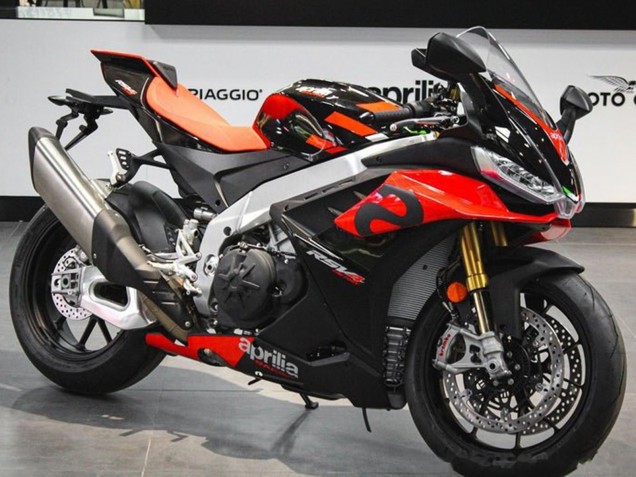 Mejores Carenados Moto Aprilia RSV4 1100 2021-2024 - Rojo Negro