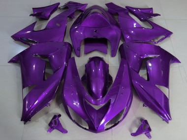 Mejores Carenado Moto Kawasaki ZX10R 2006-2007 - Púrpura