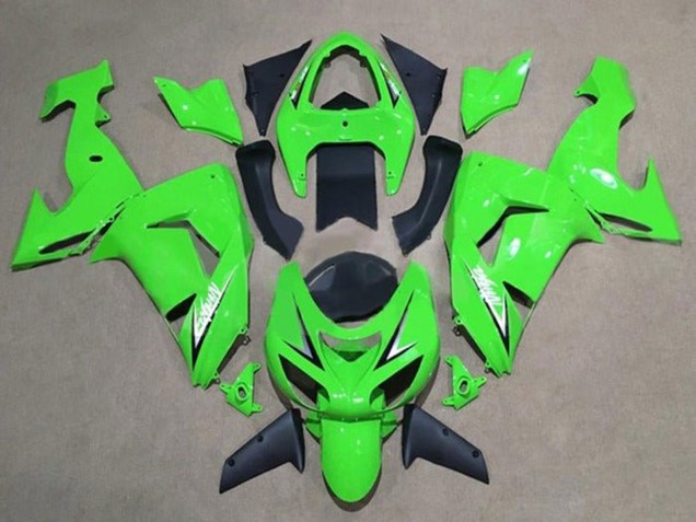 Mejores Carenados Moto Kawasaki ZX10R 2006-2007 - Verde Blanco Negro