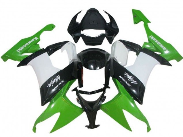 Mejores Carenado Moto Kawasaki ZX10R 2008-2010 - Verde Blanco Negro
