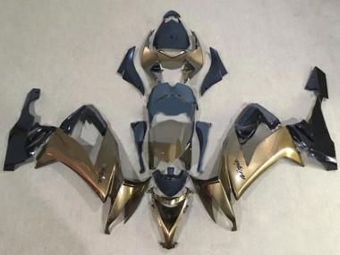 Mejores Carenados Moto Kawasaki ZX10R 2008-2010 - Oro Oscuro Negro