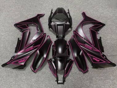 Mejores Carenados Moto Kawasaki ZX10R 2011-2015 - Negro Mate Púrpura