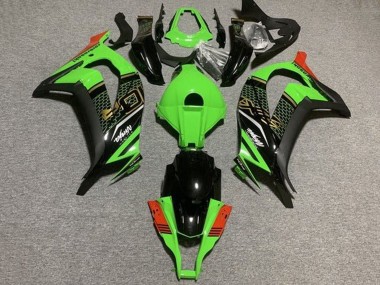 Mejores Carenados Moto Kawasaki ZX10R 2011-2015 - Verde Negro Rojo Honeycomb