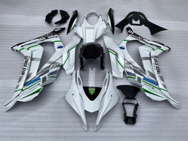 Mejores Carenados Moto Kawasaki ZX10R 2016-2020 - Blanco Plata Verde Azul Negro Trick Star
