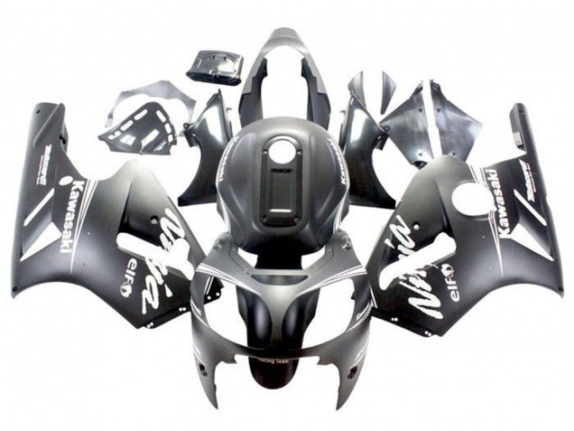 Mejores Carenados Moto Kawasaki ZX12R 2000-2001 - Negro Mate Blanco