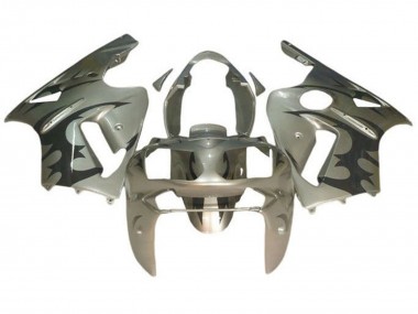 Mejores Carenados Moto Kawasaki ZX12R 2000-2001 - Plata Negro Tribal