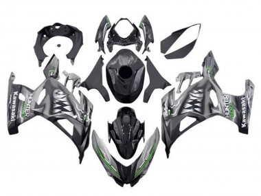 Mejores Carenados Moto Kawasaki Ninja 400 2018-2024 - Nardo Gris Negro Tiburón