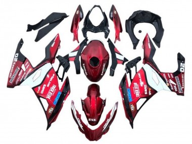 Mejores Carenados Moto Kawasaki Ninja 400 2018-2024 - Rojo Azul Blanco Trick Star Bridgestone