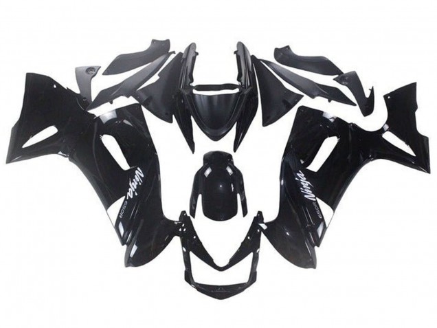 Mejores Carenados Moto Kawasaki Ninja 650 EX650 2006-2008 - Negro Brillante Blanco Ninja 650R