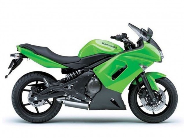 Mejores Carenados Moto Kawasaki Ninja 650 EX650 2006-2008 - Verde Negro Mate