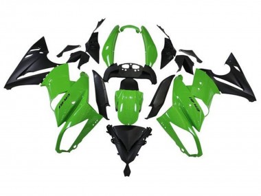 Mejores Carenados Moto Kawasaki Ninja 650 EX650 2009-2011 - Verde Negro Mate