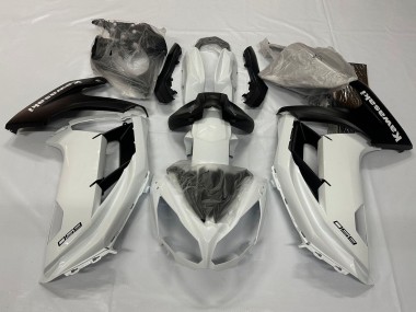 Mejores Carenados Moto Kawasaki Ninja 650 EX650 2012-2016 - Blanco Perla Negro Mate