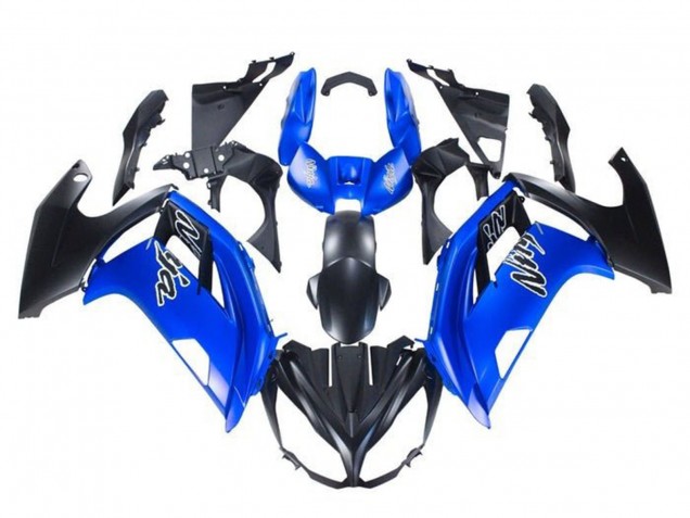 Mejores Carenados Moto Kawasaki Ninja 650 EX650 2012-2016 - Azul Negro Mate