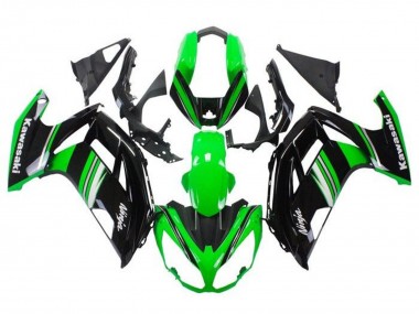 Mejores Carenados Moto Kawasaki Ninja 650 EX650 2012-2016 - Verde Negro Blanco Gris Raya