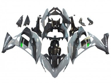 Mejores Carenados Moto Kawasaki Ninja 650 EX650 2017-2019 - Gris Negro Verde