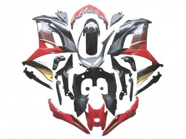 Mejores Carenados Moto Kawasaki Ninja 650 EX650 2017-2019 - Rojo Negro Oro