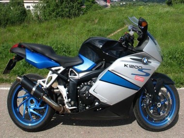 Mejores Carenados Moto BMW K1200S 2005-2010 - Plata Azul Negro