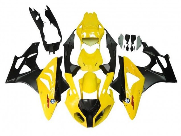 Mejores Carenados Moto BMW S1000RR 2009-2014 - Amarillo Negro Mate