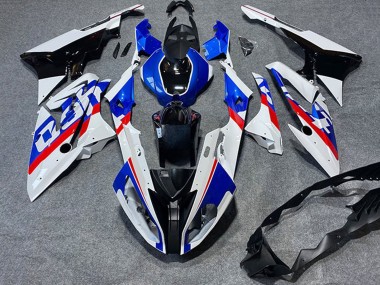 Mejores Carenados Moto BMW S1000RR 2017-2018 - Blanco Azul Rojo Negro Brillante