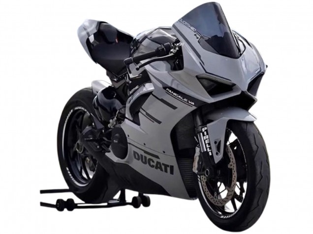 Mejores Carenados Moto Ducati Panigale V4 V4S 2018-2019 - Gris Negro