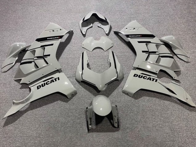 Mejores Carenados Moto Ducati Panigale V4 V4S 2020-2021 - Gris Negro Brillante