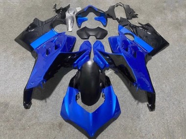 Mejores Carenados Moto Ducati Panigale V4 V4S 2020-2021 - Azul Negro Brillante
