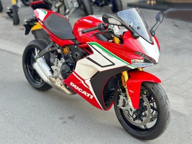 Mejores Carenados Moto Ducati Supersport 939/939S 2017-2022 - Rojo Blanco Verde Raya