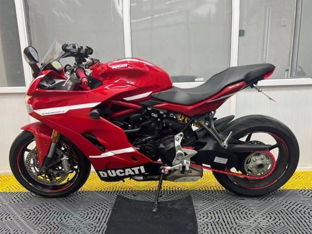 Mejores Carenados Moto Ducati Supersport 939/939S 2017-2022 - Rojo Negro Blanco Raya