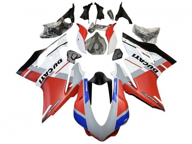Mejores Carenados Moto Ducati 959/1299 2015-2020 - Blanco Rojo Azul Negro Mate