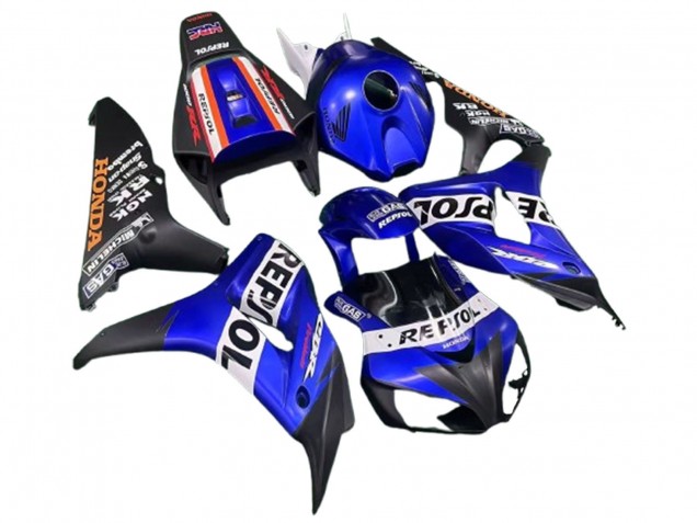 Mejores Carenados Moto Honda CBR1000RR 2006-2007 - Azul Blanco Rojo Negro Mate Repsol