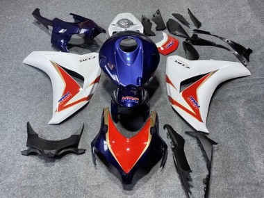 Mejores Carenados Moto Honda CBR1000RR 2008-2011 - Blanco Rojo Azul Oscuro Oro HRC