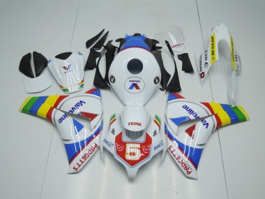 Mejores Carenados Moto Honda CBR1000RR 2008-2011 - Blanco Azul Rojo ValvoLínea RuedaColores