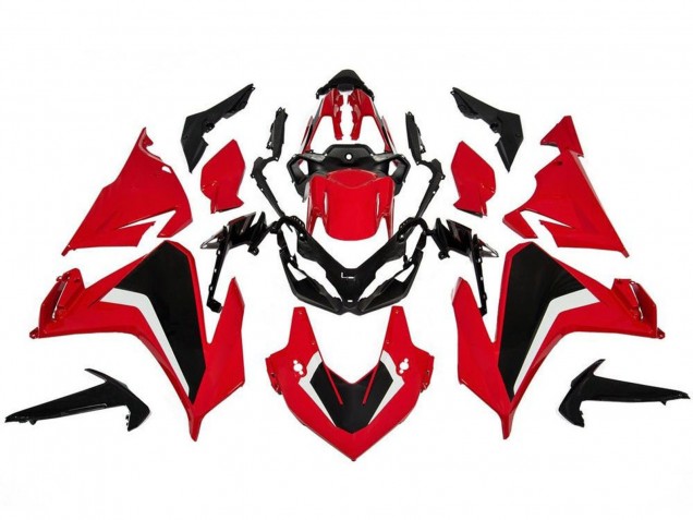 Mejores Carenado Moto Honda CBR500R 2019-2021 - Rojo Blanco Negro